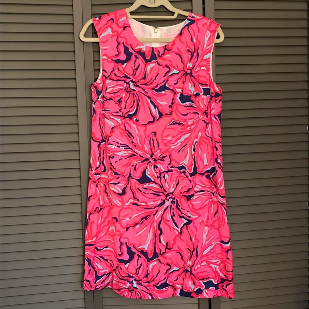 Lilly Pulitzer NWT Iona Floral Satin Shift Dress